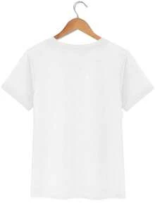 Suave camiseta nueva de verano con estampado de limones, estilo básico casual de cuello redondo, camiseta de manga corta para vacaciones de primavera/verano, mezcla elástica, ropa deportiva para mujer, ropa nueva para mujer, lavable a máquina, blusas elegantes para mujer. - Blanco - Ver 5