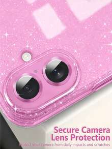 1件裝亮面透明手機殼，適用於 iPhone 17，適合女性/女孩，兼容系列手機，可愛防震，全鏡頭保護，閃亮軟矽膠手機殼，兼容 17 Pro Max、17 Pro、16、16 Plus、15 Pro Max、14、13、12、11，手機配件 - 無色 - 查看 6