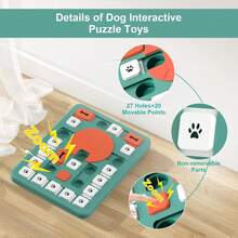 Dog Puzzle Toys, Treat Dispensing Dog Enrichment Toys For IQ Training And Brain Stimulation, Interactive Mentally Stimulating Toys As Gifts For Puppies, Cats, Dogs - L級4 - 查看 6
