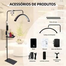 Diamond Design Half Moon LED Eyelash Lamp With Included Tray - Default - View 10