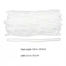 Plastic Rubber Keychain Strap 15cm - 50pcs Travel Transparent - 1 - View 3