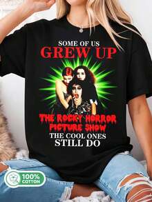 /The Rocky Horror Picture Show Cult Quote Tee, The Cool Ones Still Do Retro Shirt - Black - View 6