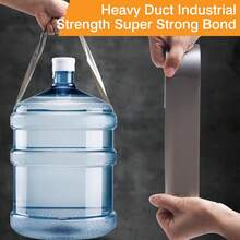 2pcs High Strength Duct Tape, High Viscosity Non-Tear, Hand Tear Residue-Free, Heat Resistant, Suitable For Pipe Repair, Sealing, Packaging, Carpet Anti-Slip, General Home & Industrial Use - 4cm*10M - View 5