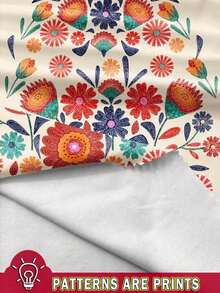 Vestido ajustado con estampado floral retro y estilo bohemio casual para mujeres, adecuado para vacaciones de verano - Multicolor 7 - Ver 3