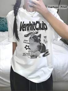 Women T-Shirts - [White] - View 9