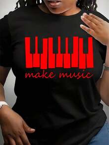 Suave, transpirable y ligera para comodidad durante todo el día. Camiseta para Músicos, Camiseta para Pianistas, Camiseta para Profesores de Piano, Camiseta para Amantes del Piano, Camiseta para Profesores de Música, Camiseta para Pianistas, Camiseta para Amantes de la Música, Camiseta para Músicos. Cuello redondo clásico con un corte relajado que favorece todas las formas del cuerpo y es fácil de combinar con jeans, pantalones cortos y leggings. - Negro - Ver 10