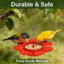Hummingbird Feeder For Window & Hanging Use, 5 Flower Feeding Ports, Leak-Proof Bird Nectar Feeder For Outdoor Garden Yard Decoration - 1Pc - View 7