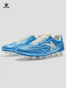 KELME Men's AG Football/Soccer Shoes, Short Studs For Professional Match, Natural & Artificial Grass, Daily Training - Brick Blue - View 5