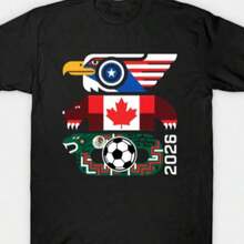 2026 World Cup Jersey, Canada, Mexico, USA Jersey, Soccer Fan Jersey, 2026 World Cup, Soccer Jersey, Matching Family Jersey, Unisex Jersey - 黑色 7 - 查看 6