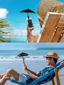 Smartphone Sun Shade - Anti-Glare UV Protection Screen Cover, Suitable For All Smartphones, Outdoor Phone Accessory, Adjustable Secure Mounting Device For Strong Light, Durable Phone Sun Shade, Ensures Clear Screen Visibility, Essential For Digital Devices And Vacations - Multicolor - View 4