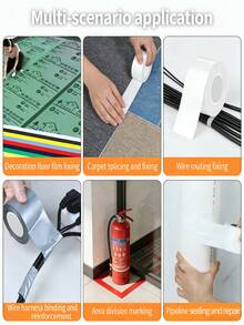 Băng keo vải chống thấm nước chịu lực cao, màu trắng, chất lượng chuyên nghiệp, dùng để sửa chữa và bịt kín các chỗ rò rỉ đường ống trong nhà. Quà tặng Giáng sinh, đồ dùng chuyển nhà, đồ tự làm, 1 cuộn 280µm (4cm). - Trắng - Xem 6
