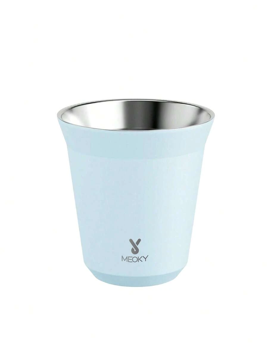 Meoky 6oz Stainless Steel Espresso Cup, Double Wall Insulated Metal Small Coffee Cup, Suitable For Outdoor And Home Use, Lightweight And Portable