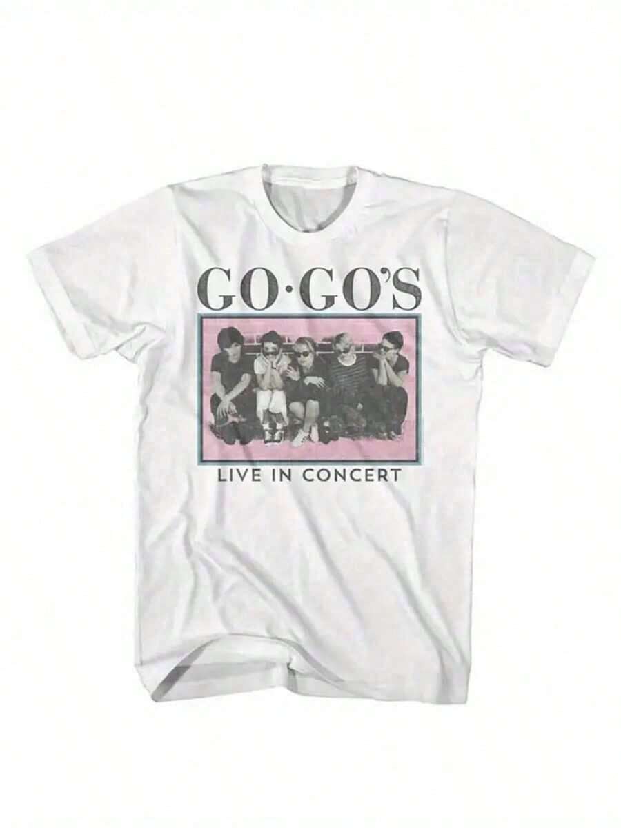 Camisetas Premium Casuales Unisex Bonitas   Nuevas en el Mercado: Camiseta Blanca de Manga Corta para Adultos con Diseño Gráfico Estilo Vintage de la Banda de los 80 - Blanco 6 - Ver 1