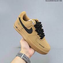 AIR Wheat Black Low-Top Sneakers With Chunky Laces, Classic Casual Shoes With Air Cushion, Comfortable Footwear For Streetwear & Daily Wear - Brown - View 5