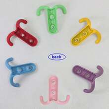 Coat Hook Colorful Wall Hooks Decorative Metal Double Hooks for Hanging Towels Backpack Keys Cute Small Hook 's Room Nursery Decor 8 Pack Wall Mounted - Varios colores - Ver 8