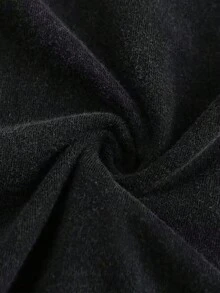 1 camiseta de mujer con estampado creativo de estilo retro urbano, aspecto vintage lavado, ropa de mujer sencilla y a la moda, holgada, suave, cómoda, de manga corta y cuello redondo, color negro clásico, ligera y transpirable, 100% algodón puro, 180g de algodón. - Negro - Ver 4