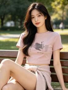 Women Tops - Pink - View 8