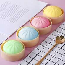 Bộ 1/3/5 món đồ chơi giảm căng thẳng hình bánh bao nhiều màu sắc, đồ chơi kích thích giác quan giúp giảm áp lực, bóng bột nhào, đồ chơi để bàn đàn hồi có kèm nồi hấp, thích hợp làm quà tặng hoặc quà lưu niệm trong các bữa tiệc. - nhiều màu - Xem 3