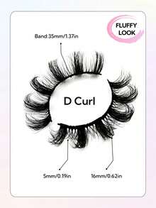 10 Cặp lông mi giả D Curl dày và rậm, lông mi giả lông chồn tự nhiên, lông mi Nga mềm mại, đan chéo, có thể tái sử dụng cho vẻ ngoài mềm mại và đầy đặn, trang điểm tự nhiên. - Xem 6
