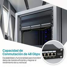Switch De Red De Gabinete Gigabit Cat6ftp De 24 Puertos - Tipo de Enchufe A USA (110-127V) - Ver 9