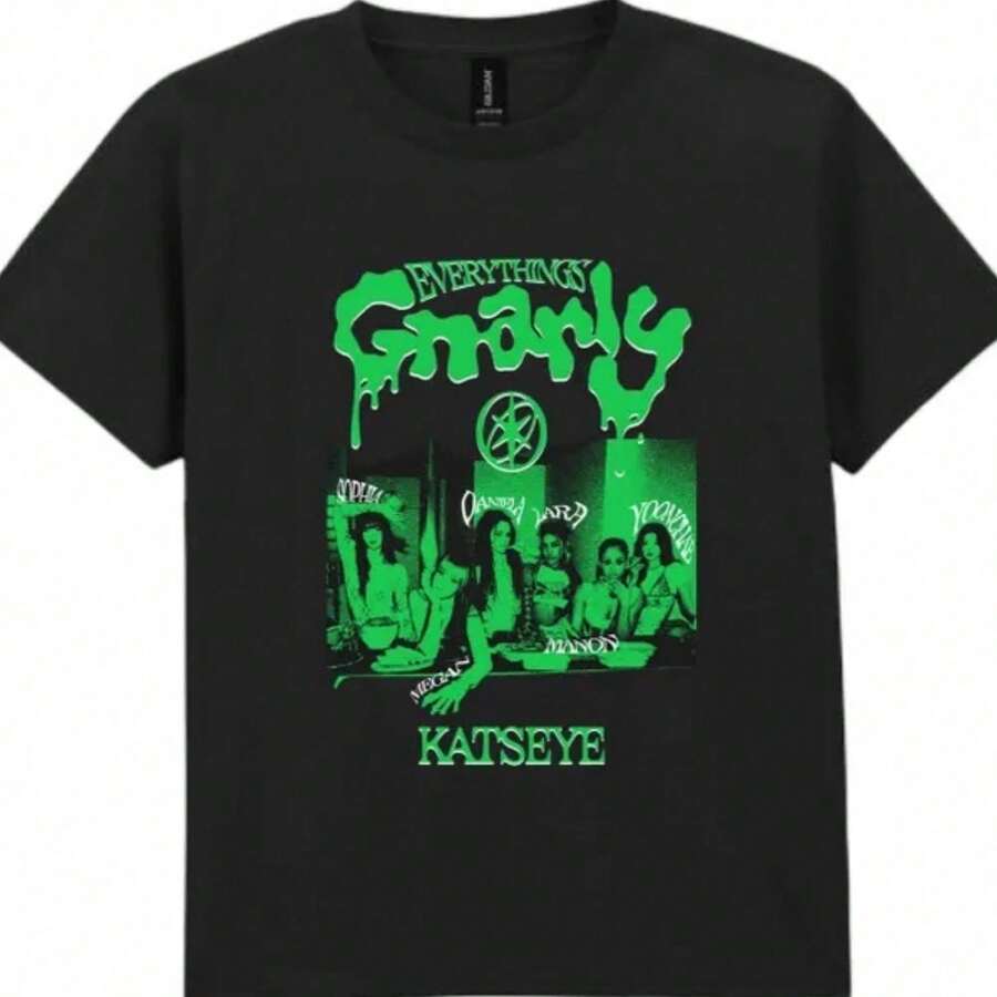 K-Pop Katseye Everything Gnarly - 黑色 - 查看 1