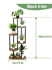 1 件多层简约花架，适用于多肉植物、绿萝、客厅、阳台、节省空间的室内植物和展示架 - 彩色 - 查看 14