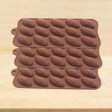 1/2/3pcs Mini Cocoa Bean Shaped Silicone Chocolate Mold, Small Olive Shaped Candy, Jelly, Pudding, Dessert, Mousse, Cake Decorating Baking Tool - View 13