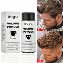 Hoegoa 40G/ Men's Volume Hair Powder, Non-Washable, Fluffy, Fresh-Smelling, Oil-Control, Long-Lasting Styling, Strongly Stylizing Hair Products, Must-Have For Travel, Father's Day Gift. - 白色 - 查看 2