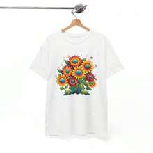 High-Quality Plus-Size T-Shirts, "Spread Love, Not Hate" T-Shirt | Boho Hippie Peace T-Shirt | Positive Vibes Shirt | Unisex Versatile Items | Crew Neck | 100% Cotton | Soft Fabric | Short Sleeve - 白色 - 查看 5