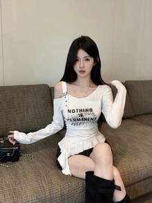 Women Tops - Grey - View 6