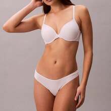 Calvin Klein Ideal Cotton Thong Underwear  Women  Panties QD5124 - 霜紫丁香 - 查看 2