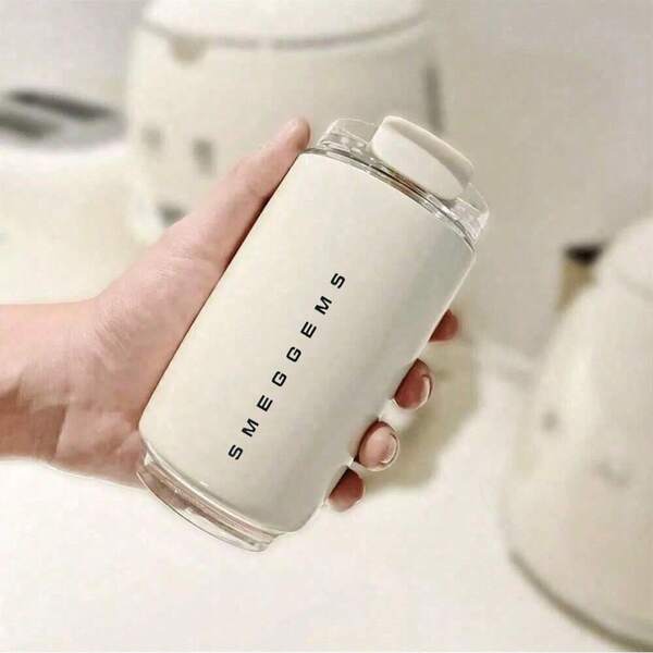 SMEGGEMS 冷飲杯、杯子、時尚咖啡馬克杯不鏽鋼旅行水瓶保溫 240ml 杯、不鏽鋼真空杯、防漏可重複使用雙層壁咖啡隨行杯，適用於熱飲和冷飲、氣泡水、水果茶、果汁