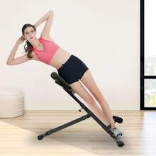 SHZICMY Roman Chair Back Extension Machine, Lower Back Hyperextension Bench, Up To 330 Lbs Weight Capacity, 5 Levels Adjustable Exercise Equipment For Hamstring And Glute For Home Gym, Black - 黑色 - 查看 4