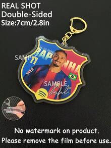 Barca Keychains, Lamin Yamal, Fermin, PEDRI, RAPHINHA, Football Fans Merchandise, Football Keychains, Car Key Chains, Bag Charms, Collectible Pendants, Party Favors, Birthday Gifts - Multicolor - View 11