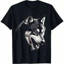 1 Piece Of Vintage Schnauzer Print T-Shirt For All Seasons, 100% Cotton, Single-Sided Print, Round Neck, Short Sleeve, Unisex, Base Layer, 180g Cotton. - 顏色 10 - 查看 1