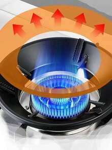 1 cái tấm chắn bếp tráng men, chân đế chống trượt cho bếp ga, tấm chắn gió đa năng cho bếp ga, phụ kiện gia đình - màu đen - Xem 7