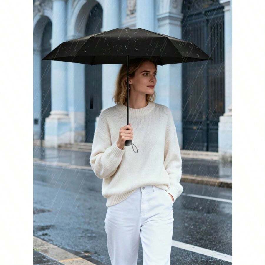 Mini Portable Capsule Umbrella, Suitable For Sunny And Rainy Days, Unisex Multi-Color Options, Essential For Spring/Summer, Bridal Gift, Suitable For Work, Beach, Travel, Vacation - 50% Off - View 1