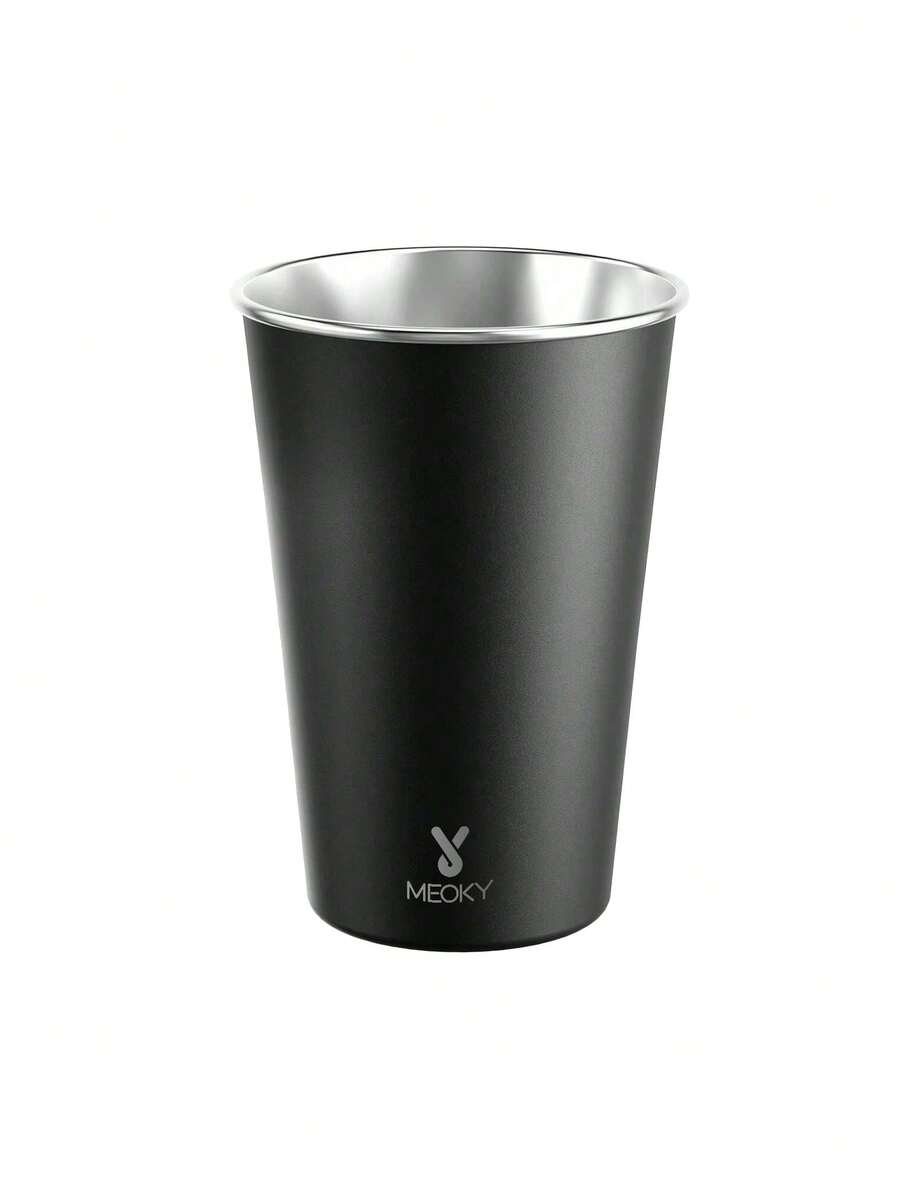 Meoky 17盎司不锈钢金属杯，不易碎，可叠放，适合成人、酒吧、家庭、餐厅、旅行、野餐、露营和其他户外活动