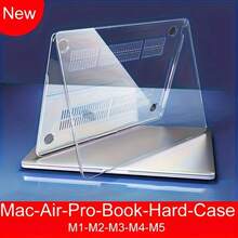 Air 13"/15" (M4/M3/M2, 2023-2025) Hard Shell Case, Ultra-Thin Design, 100% Color Matched, Transparent - Transparent - View 1