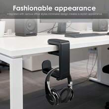 360° Rotating Earphone Holder, Made Of Plastic With Minimalist & Fashion Design, Featuring Cable Management Slot, Scratch-Resistant Curved Hook, Rotatable Earphone Stand And Non-Slip Rotating Storage Rack - Multicolor - View 2