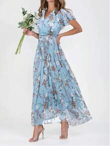 Women Long Dresses - 橘色 - 查看 8