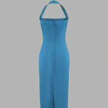 Elegant Mid-Length Women's Dress, Suitable For Vacations, Daily Gatherings, Parties And Cocktail Events, Summer Pink - 藍湖 - 查看 6