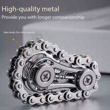 齿轮链条减压玩具，学生及办公减压小工具，游戏/爱好，收藏品，派对用品/青少年创意玩具/青少年减压玩具/青少年挤压玩具/史莱姆玩具/圣诞礼物/万圣节礼物 - 彩色 - 查看 3
