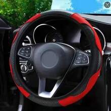 1 chiếc bọc vô lăng co giãn họa tiết sợi carbon bán chạy, có sẵn các màu đen cổ điển, xám và trung tính, với thiết kế vân sợi carbon thời trang. - Nhiều màu - Xem 12