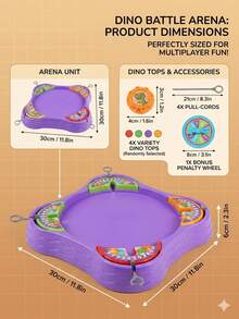 Multiplayer Spinning Top Battle Arena Game - Educational Interactive Launcher Toy For Kids 3+, Family Party Desktop Game,Gifts For Boys Girls Birthday Christmas - Multicolor - View 5