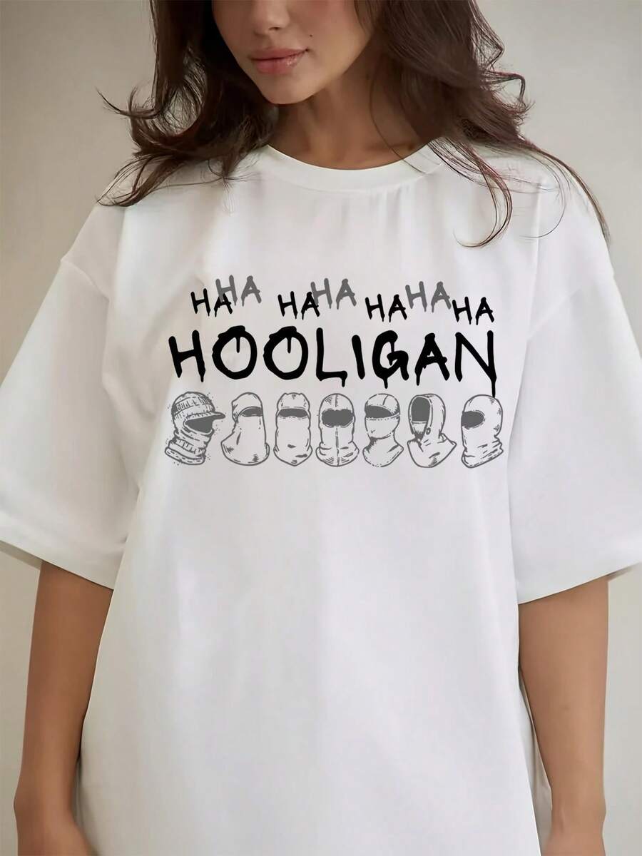 La ropa de mujer a se puede usar en todas las estaciones, reflejando la cultura más reciente del álbum (Hooligan), que representa una identidad rebelde que se opone a la autoridad. En el contexto de las , se le quitado sus connotaciones violentas, convirtiéndose en un símbolo moderno que expresa una actitud "cool, anti-mainstream y no convencional". Es una camisa elegante adecuada para fiestas. - Blanco - Ver 1