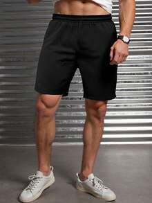 2pcs Boys & Teens Outdoor Sports Loose Pocket Indoor Casual Knee-Length Shorts, Spring/Summer/Autumn - Multicolor - View 6