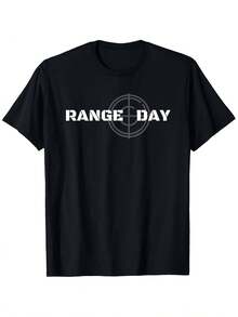 Men's Sports Shooting T-Shirt, Suitable For Outdoor Activities, House Parties And Travel. - 黑色 - 查看 6
