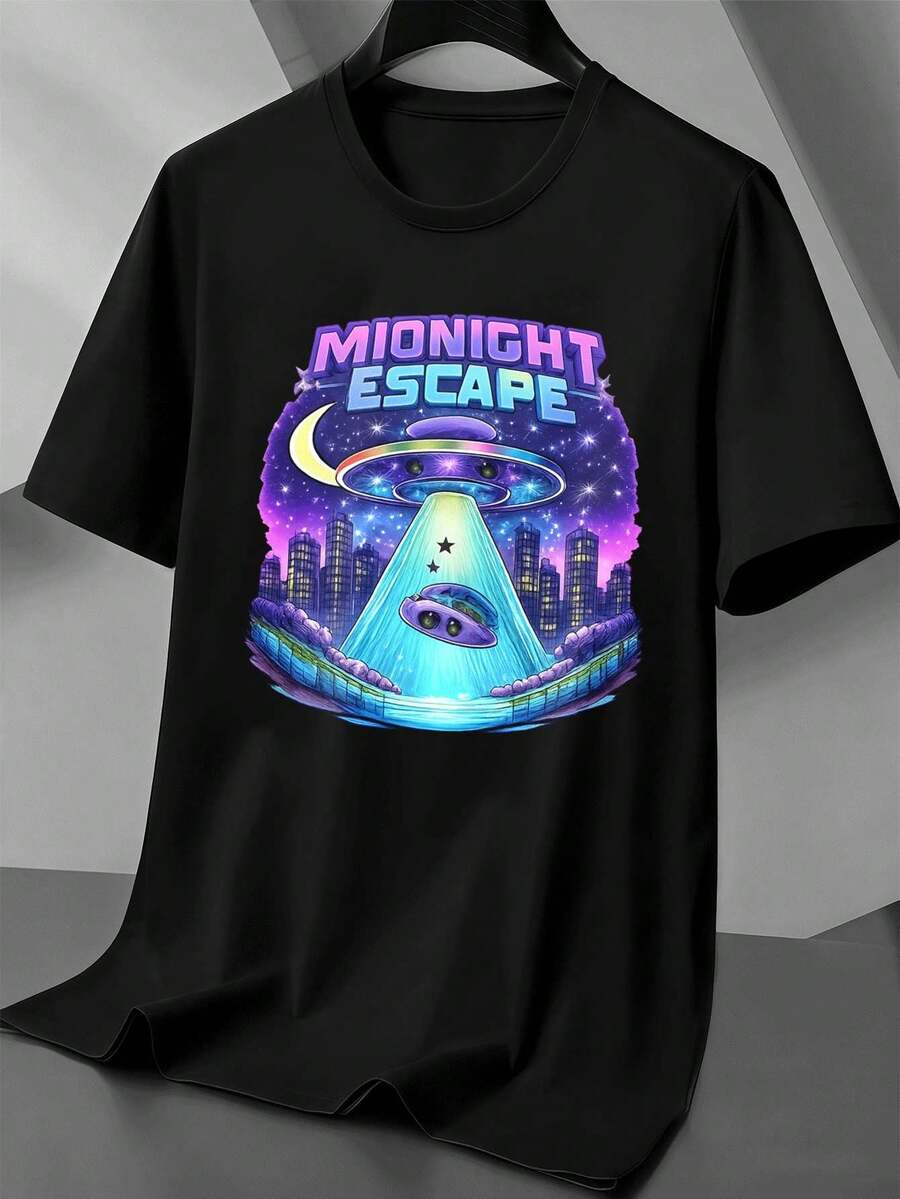 Camisetas masculinas - Preto - Ver 1