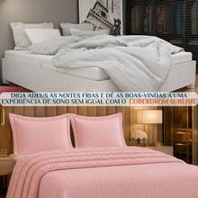 Coberdom Super King Sublime Inverno Pesado Super Quente Luxo - Rosa Bebê - Visão 4